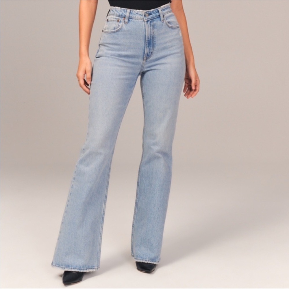 Abercrombie & Fitch Light Blue Flare Jeans